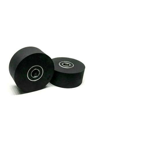 1 Stück 8x45x20 Doppellager-Polyurethan-Führungsrolle PUT69845-20 Außendurchmesser 45 mm Gummibeschichtete Lagerrolle 8 * 45 * 20 PU-Riemenscheibe(8x35x30mm) von KHRKHHXLA