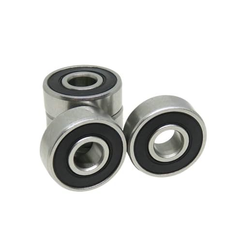 10 Stück S606RS Lager 6x17x6 Edelstahl Kugellager S606 2RS 6 * 17 * 6 Miniaturlager von KHRKHHXLA