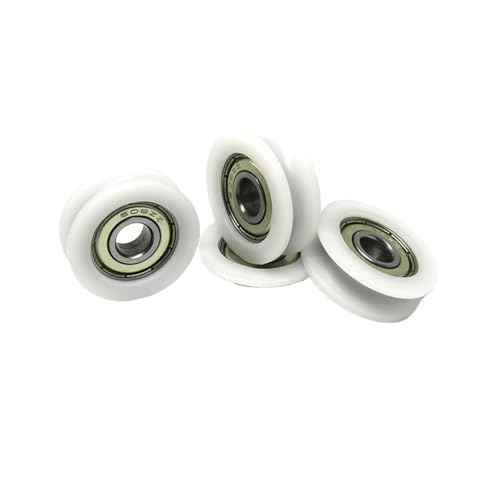 4 Stück 8x30x10 POM U-förmige Lagerradscheibe BSU60830-10 POM R3 mm U-Schienenführungsrillenrolle 8 * 30 * 10 von KHRKHHXLA