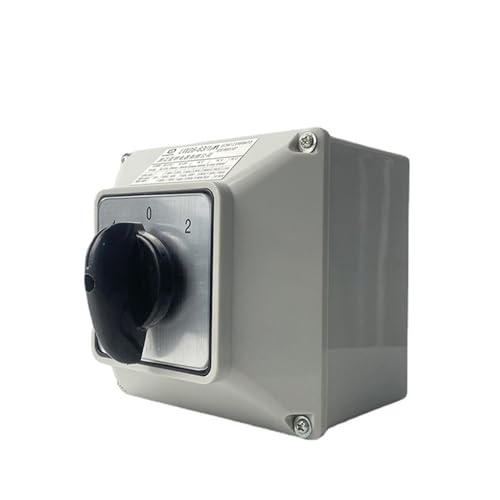 LW26-63A Nockenschalter mit Gehäuse Umbau Hauptknopf 690V 63A 1-polig Wasserdicht Box Rotation YMW26-63/1M(Switch with box 01) von KHRKHHXLA