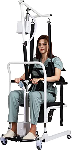 KHSASDDC Patient Lift Electric for Home with Commode, Patient Transfer Lifts for Home Use and Facilities - Floor,Bed,Toilet and Chair Lifting, Battery-Powered/Load 330 lb von KHSASDDC