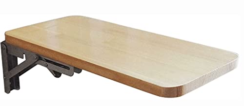 KHSASDDC Wandmontierter Klapptisch Küche Esszimmer Heimbüro Arbeit Laptop Computer Schreibtisch, Holz Bücherregal Lerntische(70 * 40cm) von KHSASDDC