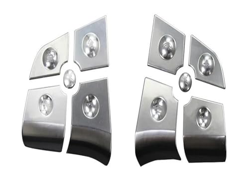 Interieur Zubehör Für Benz B Klasse W245 2005-2008 2009 2010 Innen Zubehör Auto Styling Lenkrad Taste Schalter Panel Abdeckung Aufkleber Trim Auto Dekoration (Size : B) von KHUKHU