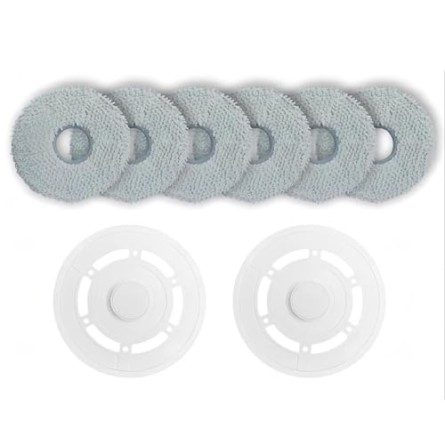 KHUKHU Roboterstaubsauger Wischtücher Halterung Ersatzteil Ersatz, Kompatibel for Ecovacs T20 Omni / T20 Max(Color:8PCS) von KHUKHU