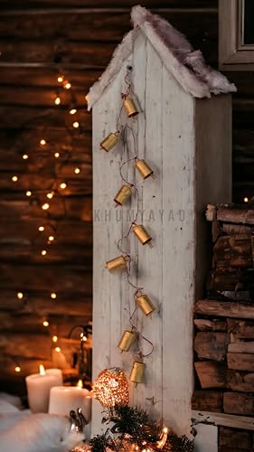 KHUMYAYAD- Metall-Kuh-Goldglocken Dekorative Messing Eisen Vintage Hängende Dekorationen Glocke für Weihnachtsgirlande Dekoration Dekor Baum Rustikale Antike Tür KHUMYAYAD- Metall-Kuh-Goldglocken Dekorative Messing Eisen Vintage Hängende Dekorationen Glocke für Weihnachtsgirlande Dekoration Dekor Baum Rustikale Antike Tür von KHUMYAYAD