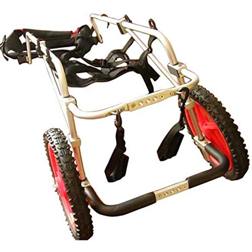 KHUY Hund Rollstuhl, Rollstuhl Hunderollstuhl Hintere Extremitäten Einstellbare Gehhilfe, Großer Hunde Rollstuhl Hund Rollstuhl Einstellbare Gehhilfe Hundegehilfe Rollwagen (Size : XL B) von KHUY