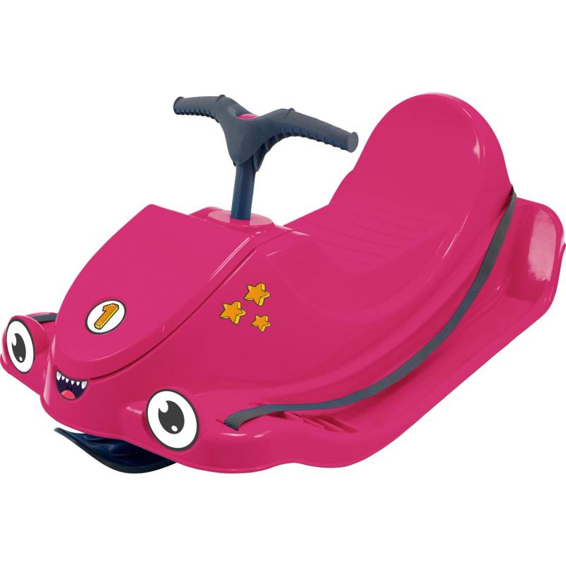 KHW Schlitten Snow Quad mit Lenker und Stickerbogen Pink von KHW