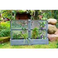 KHW Spalier 2er-Set Pflanzkasten groß 100 cm mit Zentralspalier KHW Spalier 2er-Set Pflanzkasten groß 100 cm mit Zentralspalier von KHW