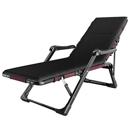 KHYTEBV Klappbare Liegestühle für den Garten, Freizeit-Sonnenliege, Liegestühle für den Strand, Camping, Garten mit Kissen, Terrasse, Pool, Komfort, Re von KHYTEBV