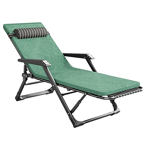 KHYTEBV Klappbare Sonnenliege, Liegestuhl für den Außenbereich, Gartenstuhl, Relax-Sonnenbett mit Verstellbarer Rückenlehne, Lounge-Sessel für Strand, Terrasse, Büro, Camping, w von KHYTEBV