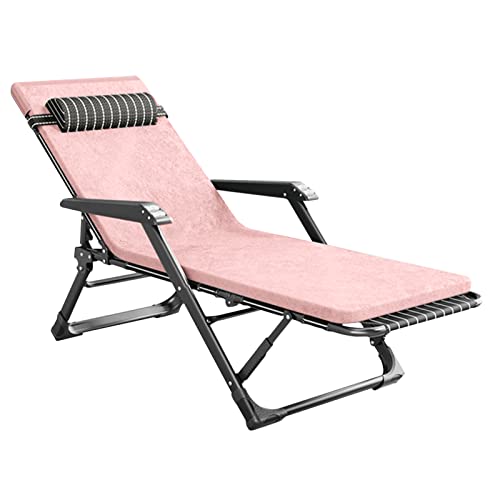 KHYTEBV Klappbare Sonnenliege, Liegestuhl für den Außenbereich, Gartenstuhl, Relax-Sonnenbett mit Verstellbarer Rückenlehne, Lounge-Sessel für Strand, Terrasse, Büro, Camping, w von KHYTEBV
