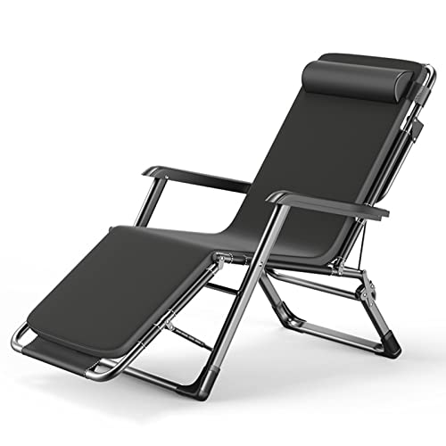 KHYTEBV Klappbare Sonnenliege, Verstellbarer Lounge Chair Relaxer Recliner mit Kopfstütze, Outdoor-Liegestuhl für Garten, Terrasse, Strand, Belastungen 200 kg, von KHYTEBV