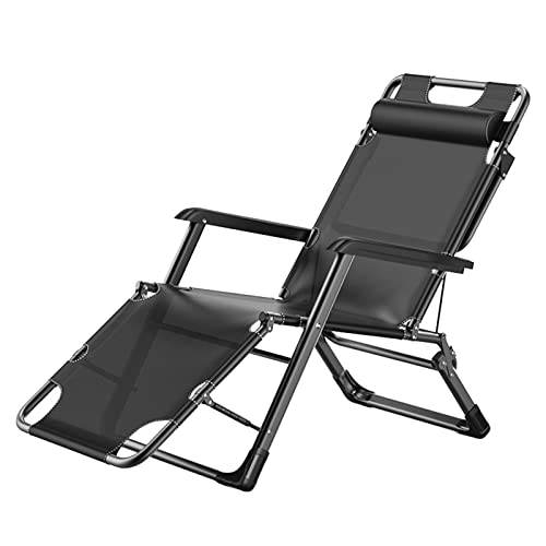 KHYTEBV Klappbare Sonnenliege, Verstellbarer Lounge Chair Relaxer Recliner mit Kopfstütze, Outdoor-Liegestuhl für Garten, Terrasse, Strand, Belastungen 200 kg, von KHYTEBV