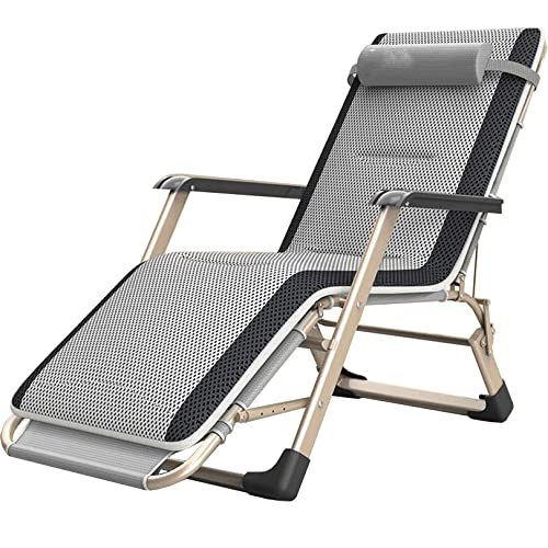 KHYTEBV Klappbare Terrassen-Loungesessel, Sonnenliege, Liegestuhl, Gartenbett, Liegestuhl mit Armlehne – für Pool, Hof, Picknick, Strand, Entspannung im Freien von KHYTEBV