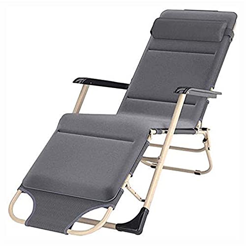 KHYTEBV Klappbarer Liegestuhl, multifunktionaler Liegestuhl, tragbarer Loungesessel mit Armlehne für Nickerchen im Innenbereich, Lazy Chair, Outdoor-Reisen, Strand, Camping, Garten von KHYTEBV