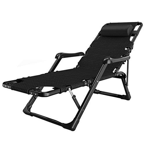 KHYTEBV Klappbarer Liegestuhl mit Kopfstütze Garten Sonnenliege Stuhl Outdoor Camping Bett Sessel Sonnenliege Terrasse Lounge Liegen Strand Angeln Chai von KHYTEBV