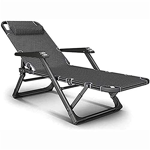 KHYTEBV Liegestuhl, Sonnenliege, Liegestuhl, Klappbarer Garten-Loungesessel mit Verstellbarer Rückenlehne, Leichtgewicht, für Garten, Terrasse, Außenbüro von KHYTEBV