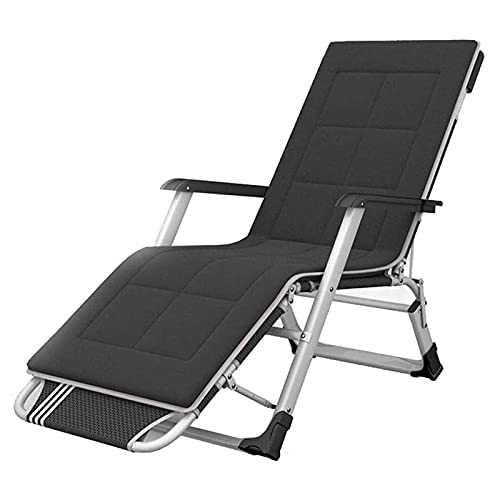 KHYTEBV Liegestuhl, zusammenklappbar, Schwerelosigkeit, Sonnenliegen, Bett, Liegestuhl, Loungesessel, Liegestühle, übergroßes Baumwollkissen für Garten, Außenterrasse, Lou von KHYTEBV