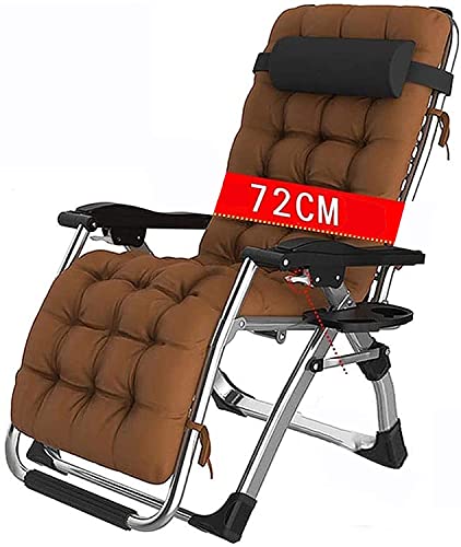 KHYTEBV Liegestuhl Klappbarer Terrassen-Liegestuhl Lounge-Sessel Überbreite, Liegestühle Baumwollkissen für Garten, Außenterrasse, Sonnenliegen, Bett R von KHYTEBV