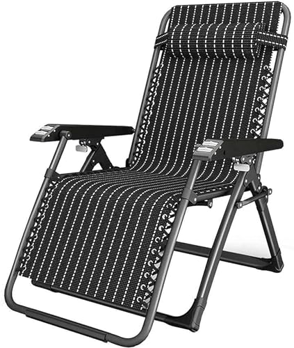 KHYTEBV Lounge ChairLeichter Schwerelosigkeitsstuhl Schwerelosigkeitsliegen, Klappbarer Liegestuhl, Verstellbarer Gartenstuhl, Liegestuhl, Sessel, Stahl L von KHYTEBV