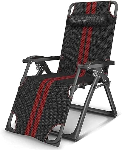 KHYTEBV Lounge ChairZero Gravity Lounge Chair, tragbarer Klapp-Lounge-Sessel Garten-Klapp-Lounge-Sessel Strandliege Liegestühle Zero Gravity von KHYTEBV