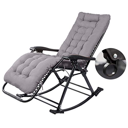 KHYTEBV Schaukelstühle für Erwachsene Zero Gravity Chair Sonnenliege Liegestühle - Klappbarer Liegestuhl Garten Freizeitstuhl für Terrasse, Strand oder von KHYTEBV