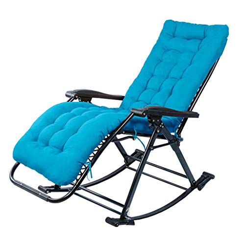 KHYTEBV Schaukelstuhl für den Außenbereich, Garten-Sonnenliege, Liegestühle, Faltbarer Liegestuhl, Verstellbarer Schaukelstuhl, Schwerelosigkeitssitz, Strand, Camping, Freizeit von KHYTEBV