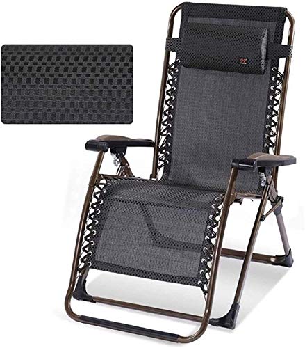 KHYTEBV Sonnenliege Klappbare Gartenstühle 2er-Set Klappbare Liegende Sonnenliege, Verbreiterte Sonnenliegen Liegestuhl, Klappbarer Loungesessel Büro Mittagessen B von KHYTEBV