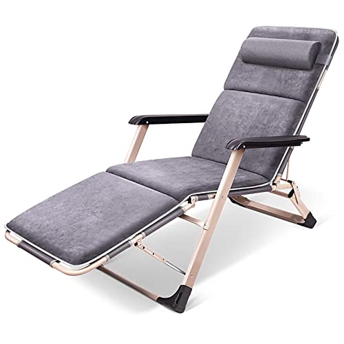 KHYTEBV Sonnenliege Zero Gravity Chair Stuhl Liegestuhl Faltbarer Loungesessel Geneigter Liegestuhl Klappbarer Mittagessen Freizeit Balkonstuhl Lässiger Erwachsener von KHYTEBV