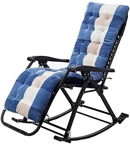 KHYTEBV Strandliegestühle Outdoor-Liegestühle Schwerelosigkeitsstühle Klappbarer Liegestuhl Liegestühle Liege Schaukelstuhl Sonnenliege Rückenlehne von KHYTEBV