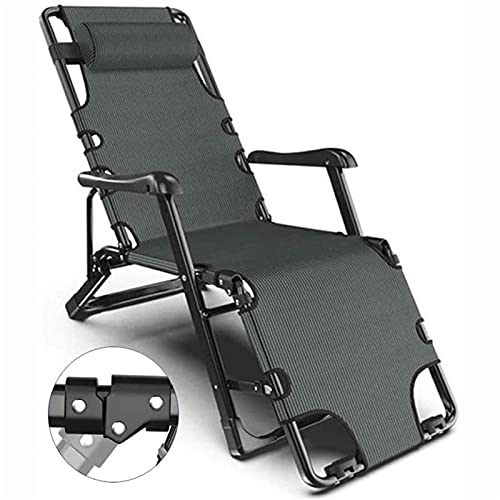 KHYTEBV Tragbarer Klapp-Loungesessel Garten-Klapp-Loungesessel Strandliege Liegestühle Zero Gravity Recliner wohltätig von KHYTEBV