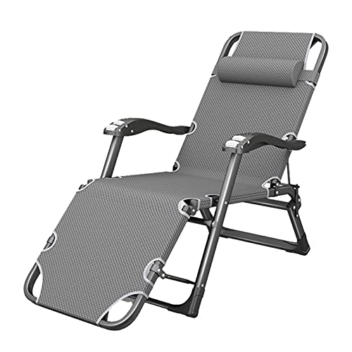 KHYTEBV Verstellbare, klappbare Liegestühle für den Außenbereich, für Strand, Terrasse, Garten, Sonnenliegen mit Kopfkissen und Handmassage, Tragkraft 167 kg von KHYTEBV