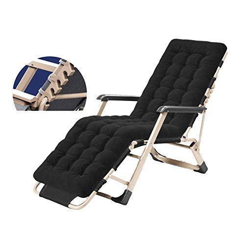 Klappbarer Chaiselongue-Sessel mit Kissen – Liegestuhl für Garten und Terrasse im Freien, Verstellbarer Liegestuhl zum Entspannen von KHYTEBV