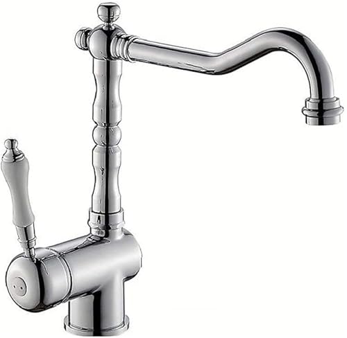 Moderner Einhebelmischer für Küche und Bad. Stilvoller wassersparender Wasserhahn für Waschbecken und Badewanne. Heimgebrauch von KHYTEBV