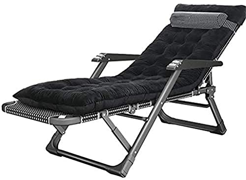 Schwerelosigkeitsstühle, zusammenklappbar, gepolstert – Liegestühle, strapazierfähig, für Menschen, Sonnenliegen, Garten-/Strandliegestuhl mit dickem Kissen von KHYTEBV