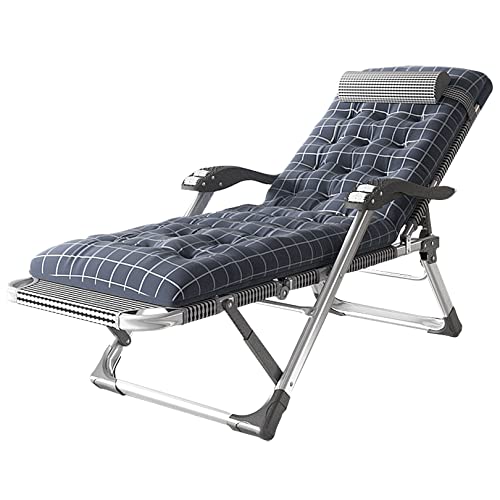 Sonnenliege Zero Gravity Chair Liegesessel mit abnehmbarem Kissen, Zero Gravity Chair für drinnen und draußen, ergonomische Terrassenliege von KHYTEBV