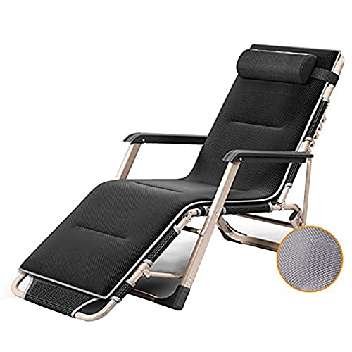 Sonnenliegen für Garten und Terrasse, zusammenklappbar, mit Mehreren Positionen, Relaxstühle mit Kissen, für wohltätige Zwecke von KHYTEBV