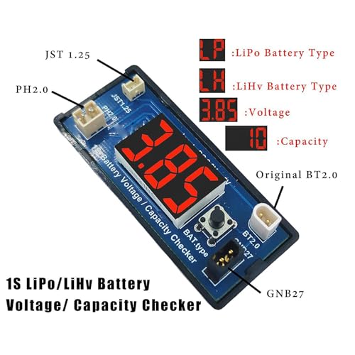 1S Lithium Batteries Controller Tester Spannungen Tester Digitalbatterien Kapazitätsprüfer Für Haushaltsbatterien von KHZen