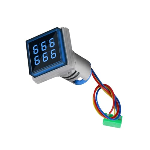 22mm Lochhalterungsschalter LED Backbeleuchtung Quadratzähler Messgerät 0-999999 220 V Zählmesser Mit Belüftungsloch Schnelle Reaktion von KHZen