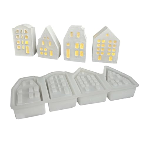 4 Gitter Haus Geformte Teelichthalter Form Flexible Silikonatmosphären Lampe Formform Gipsform Schmuck Schmuck Werkzeug 4 Gitter Haus Geformte Teelichthalter Form Flexible Silikonatmosphären Lampe Formform Gipsform Schmuck Schmuck Werkzeug von KHZen