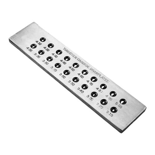 Draht Ziehplatte Stahlwerkzeug Schmuck Schmuck Teller Draht Drawplate Graduierte Löcher Drahtplatte Geeignet Für Geeignet von KHZen