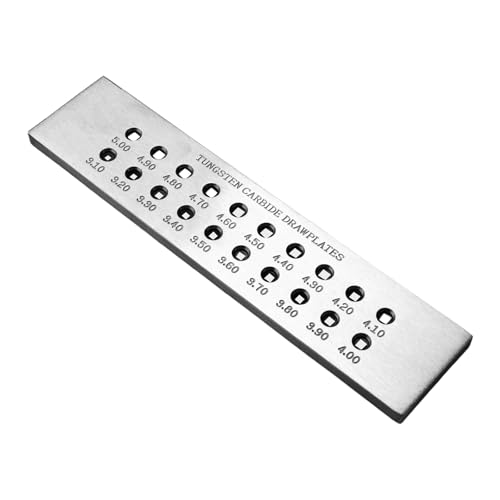 Draht Ziehplatte Stahlwerkzeug Schmuck Schmuck Teller Draht Drawplate Graduierte Löcher Drahtplatte Geeignet Für Geeignet von KHZen