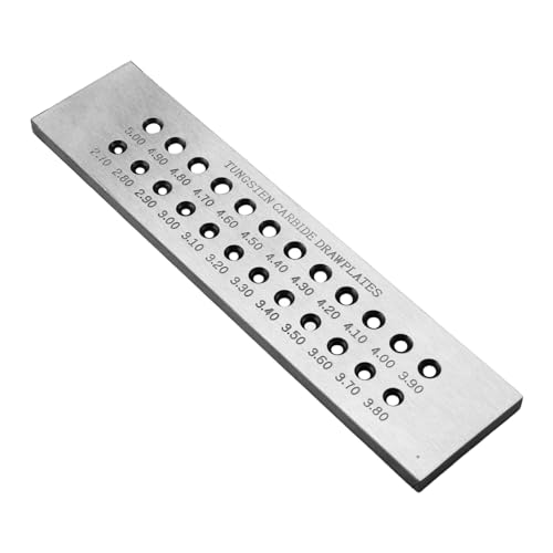 Draht Ziehplatte Stahlwerkzeug Schmuck Schmuck Teller Draht Drawplate Graduierte Löcher Drahtplatte Geeignet Für Geeignet von KHZen