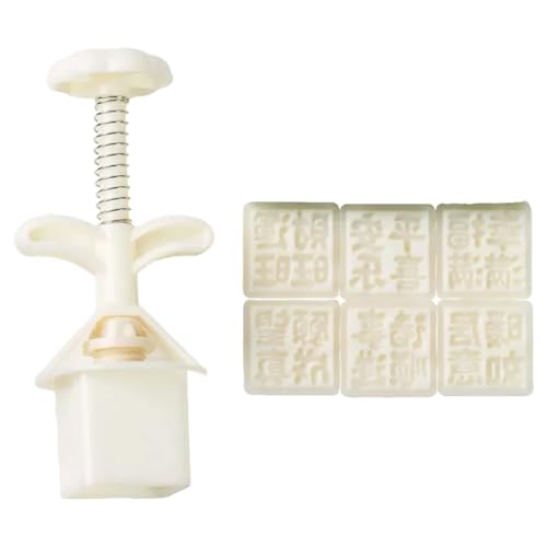 Hand Press Moon Cakes Formenset Enthält 6 Einzigartige Stempel Flexible Dessertform Für Kreative Häuser Backprojekte von KHZen