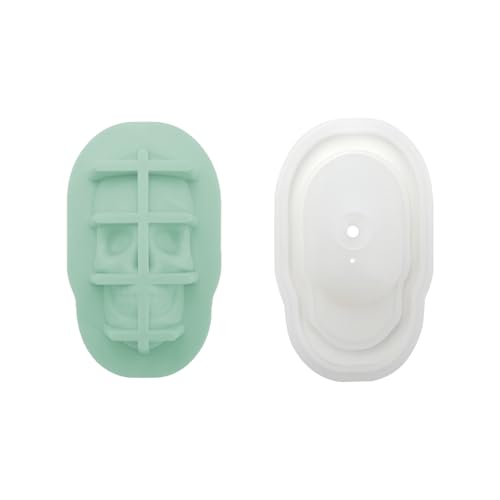 Innovative 3D Schädelkopfform ICE CUBES TRAY FOOD GRADE Silikonform Für Einzigartige Getränkepräsentation Küchenwerkzeug von KHZen