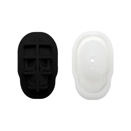 Innovative 3D Schädelkopfform ICE CUBES TRAY FOOD GRADE Silikonform Für Einzigartige Getränkepräsentation Küchenwerkzeug von KHZen