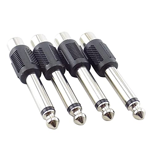 KHZen 1/4in 6 35 Mm Männlicher Stecker Zum Lautsprecheranschluss Stecker Adapter Stereo 6 3 Mm Männliches Mikrofon von KHZen