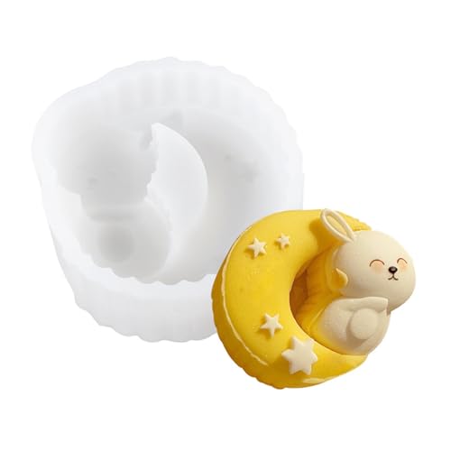 Flexible Silikon Mousses Kuchenform Mondkaninchen Geformte Chinesische Mondkuchen Schimmel Elegante Gebäckform Schimmelpack Vorräte von KHZen
