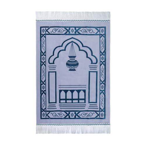 KHZen Muslime Gebetsdecke 70x110 cm Tragbarer Teppich Weich Dicke Muslime Gebetsteppiche Große Ramadans Geschenke Muslime Gebet Matten von KHZen