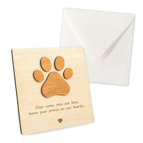 KHZen Pet Memorial Card Haustierhund Welpe Holz Ornamente Für Outdoor Und Innengefühl Gedenkgeschenke Haustier Zehenbohnen KHZen Pet Memorial Card Haustierhund Welpe Holz Ornamente Für Outdoor Und Innengefühl Gedenkgeschenke Haustier Zehenbohnen von KHZen
